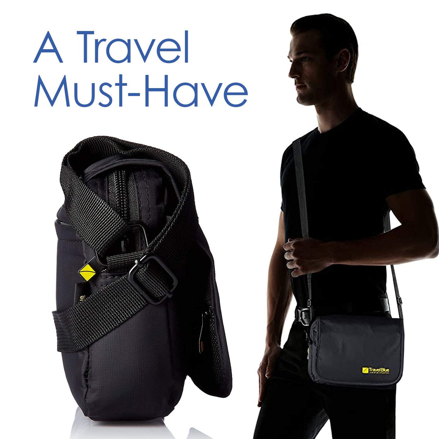 Travel Blue City Pouch Crossbody Bag Black