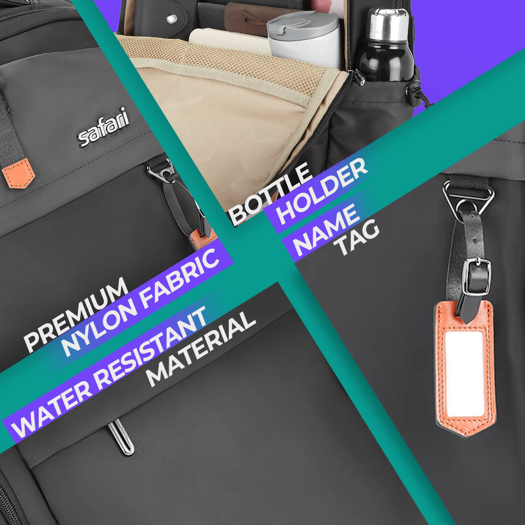 Safari Trooper 20 L Black Laptop Backpack