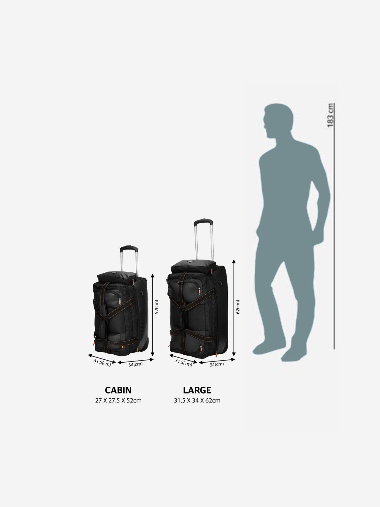 Wildcraft Nash Duffle Trolley