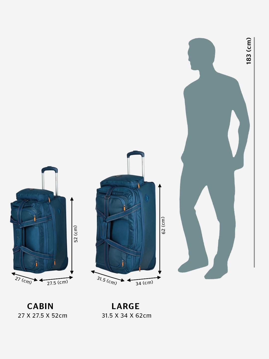Wildcraft Nash Duffle Trolley